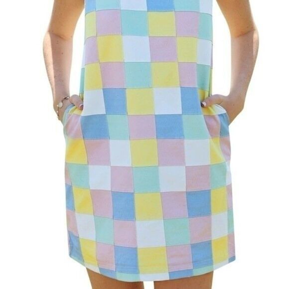 Kiel James Patrick Caddyshack Patchwork Shift Preproduction SAMPLE - Picture 1 of 8